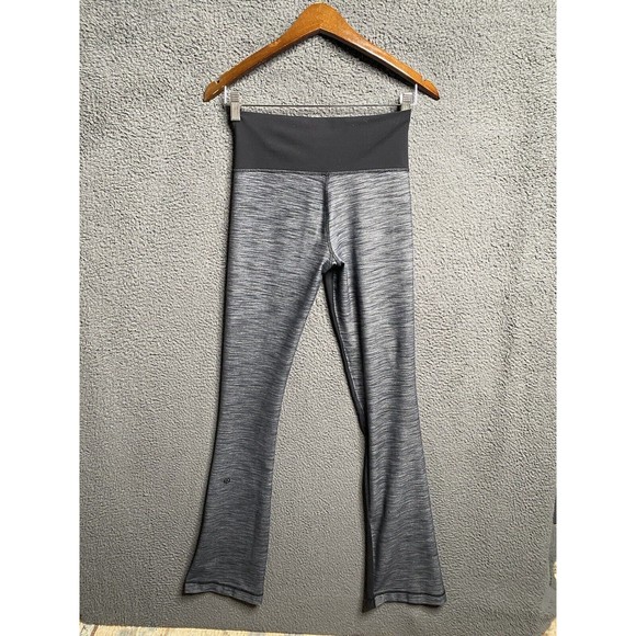 Lululemon Barre Pulse Pant (Tall) Flare Legging in Black / Slub Denim Black - 6 - Picture 3 of 16